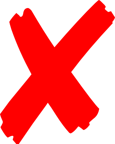 Image of a red X